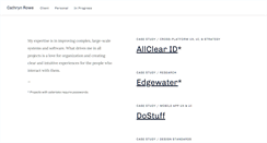 Desktop Screenshot of cathrynrowe.com