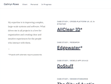 Tablet Screenshot of cathrynrowe.com